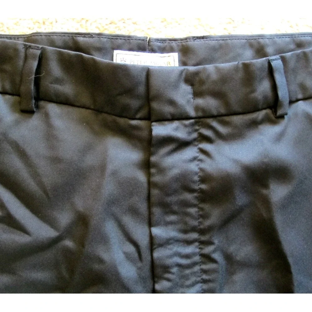 Peter MilIar Microfiber Polyester Performance Golf‎ Shorts Men's Size 36 Black